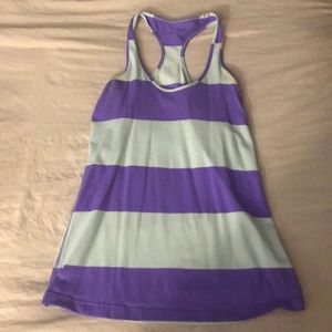 Lululemon purple & baby green tank top